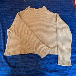 Oversized Cropped teddy style sweater